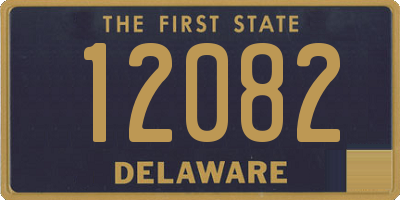 DE license plate 12082