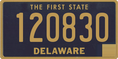 DE license plate 120830