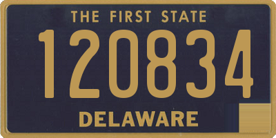 DE license plate 120834