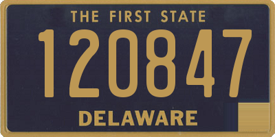 DE license plate 120847