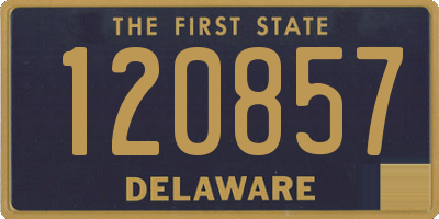 DE license plate 120857