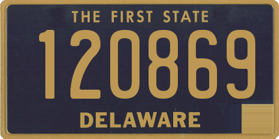 DE license plate 120869