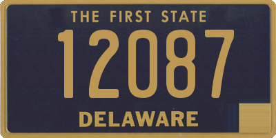 DE license plate 12087