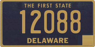 DE license plate 12088