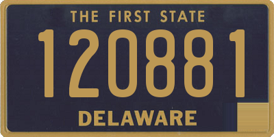 DE license plate 120881