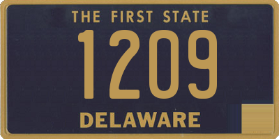 DE license plate 1209