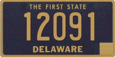 DE license plate 12091