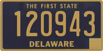 DE license plate 120943