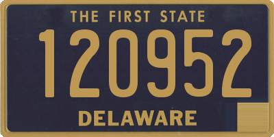 DE license plate 120952