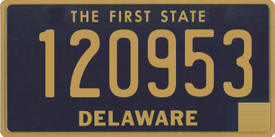 DE license plate 120953