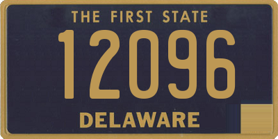 DE license plate 12096