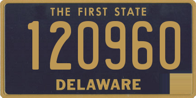 DE license plate 120960