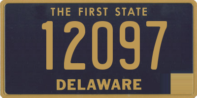 DE license plate 12097