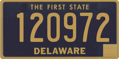 DE license plate 120972