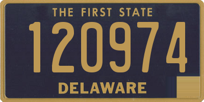 DE license plate 120974