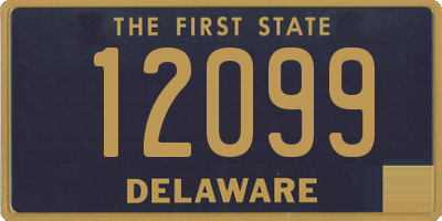 DE license plate 12099