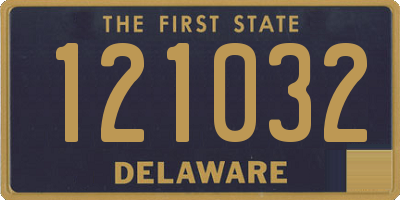 DE license plate 121032