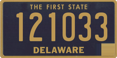 DE license plate 121033