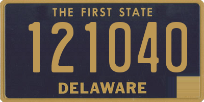 DE license plate 121040