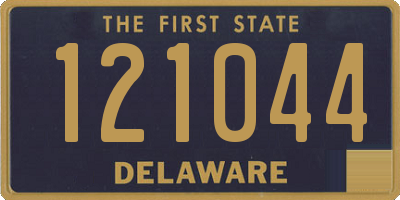 DE license plate 121044