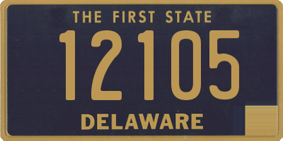 DE license plate 12105