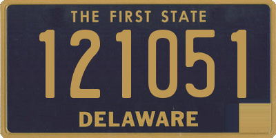 DE license plate 121051