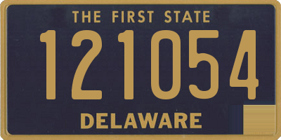 DE license plate 121054