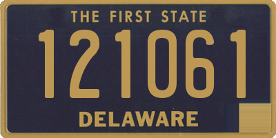 DE license plate 121061