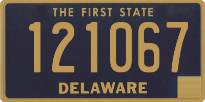 DE license plate 121067