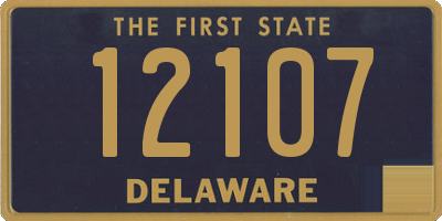 DE license plate 12107