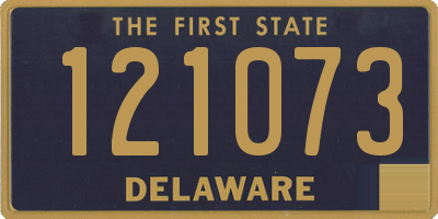 DE license plate 121073