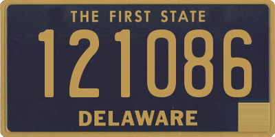 DE license plate 121086