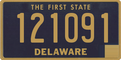 DE license plate 121091