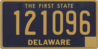 DE license plate 121096