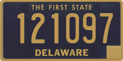 DE license plate 121097