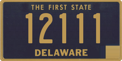 DE license plate 12111