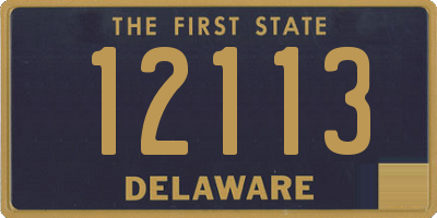 DE license plate 12113