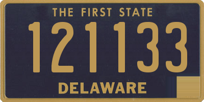 DE license plate 121133