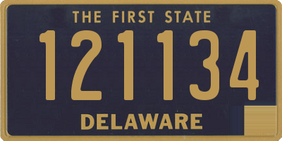 DE license plate 121134