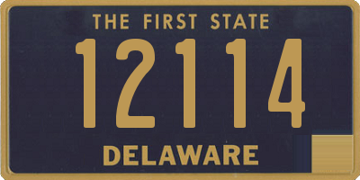 DE license plate 12114