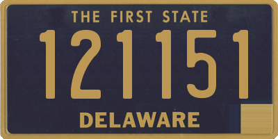 DE license plate 121151