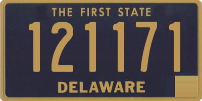 DE license plate 121171