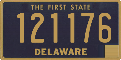 DE license plate 121176