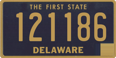 DE license plate 121186