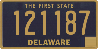 DE license plate 121187