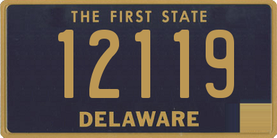 DE license plate 12119