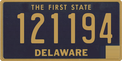 DE license plate 121194