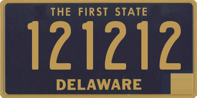 DE license plate 121212