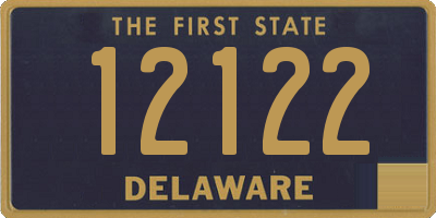 DE license plate 12122