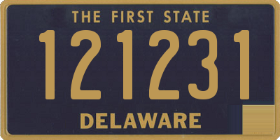 DE license plate 121231